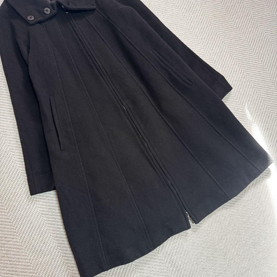 美品 MAX&Co. MaxMara スタンドネック 2way ウールコート