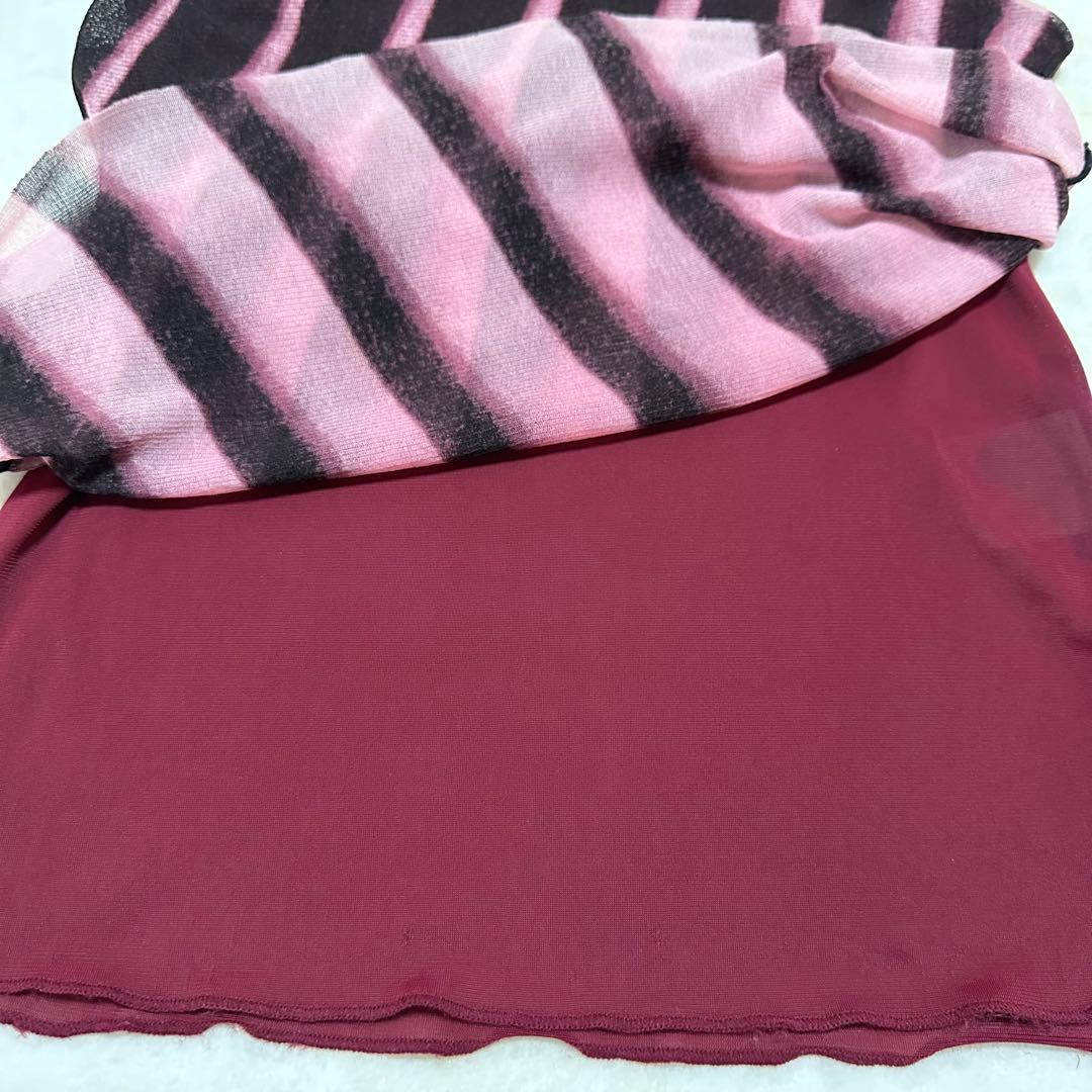 レア 90's VIVIENNE TAM 総柄グラデーショントップス