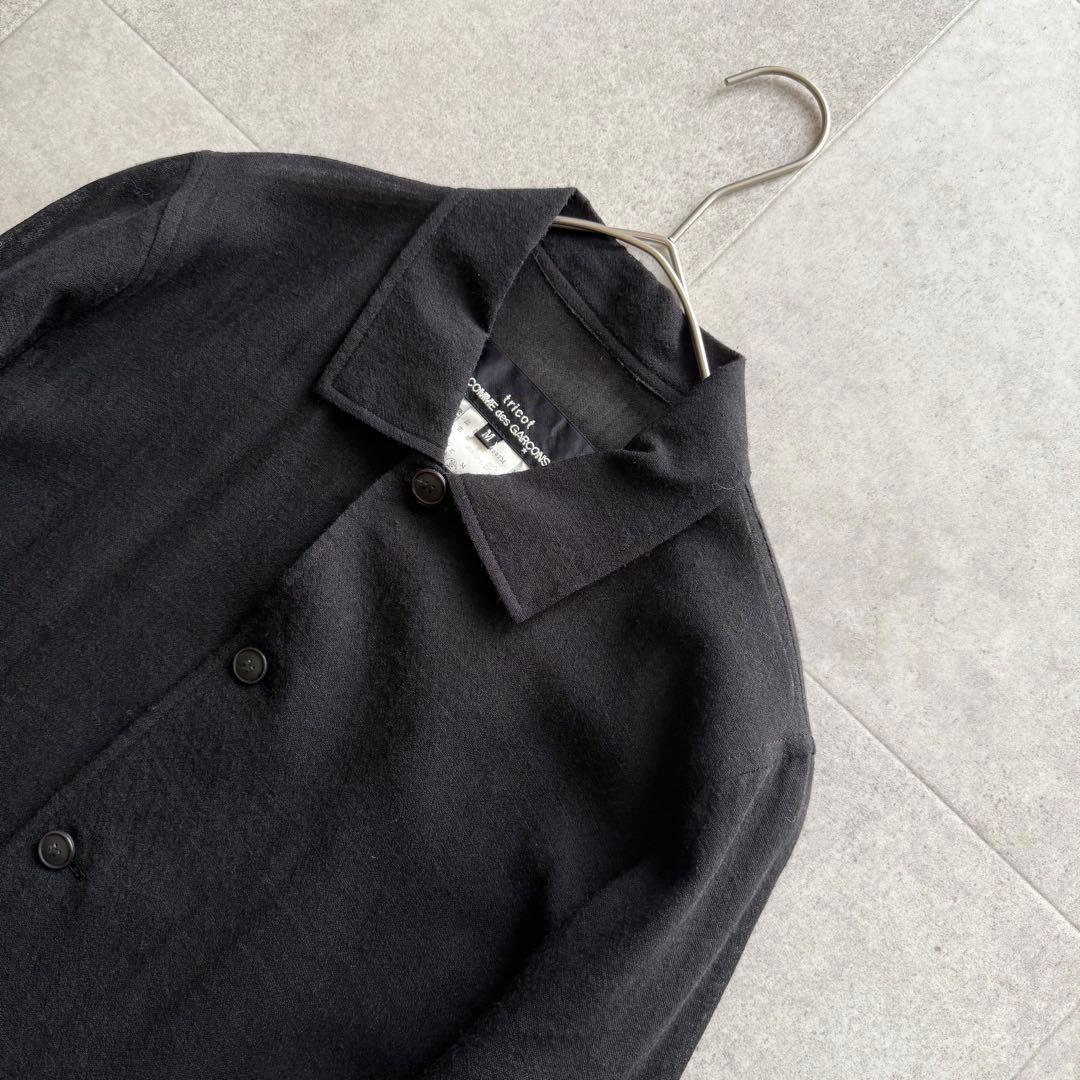 トリココムデギャルソン　AD1994　ロングワンピース　黒　M　シャツ　長袖