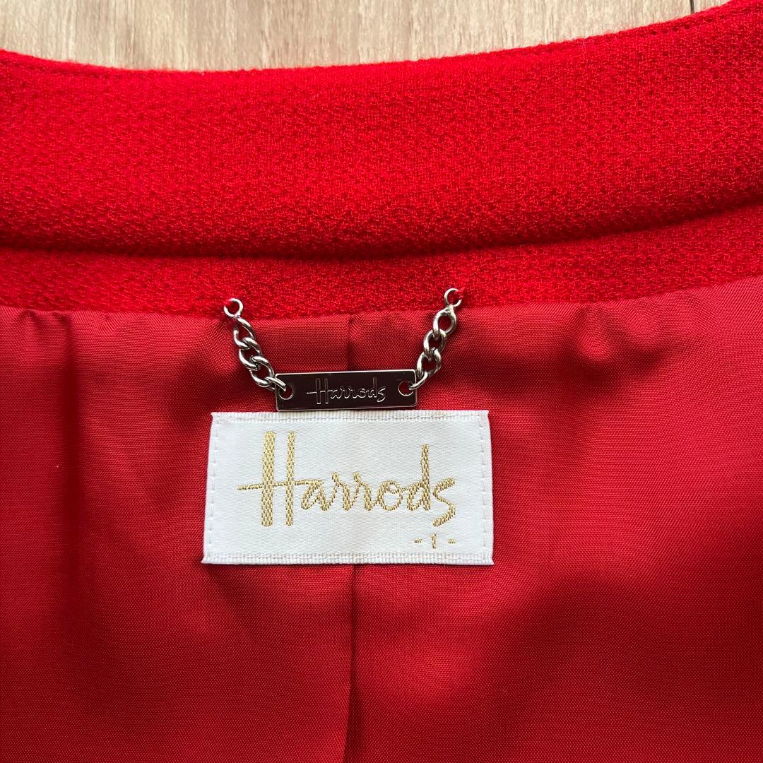 ハロッズ リボンブローチ付き ジャケット