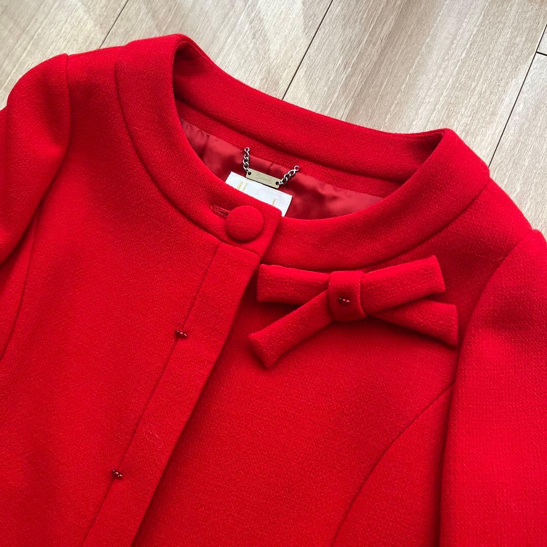 ハロッズ リボンブローチ付き ジャケット