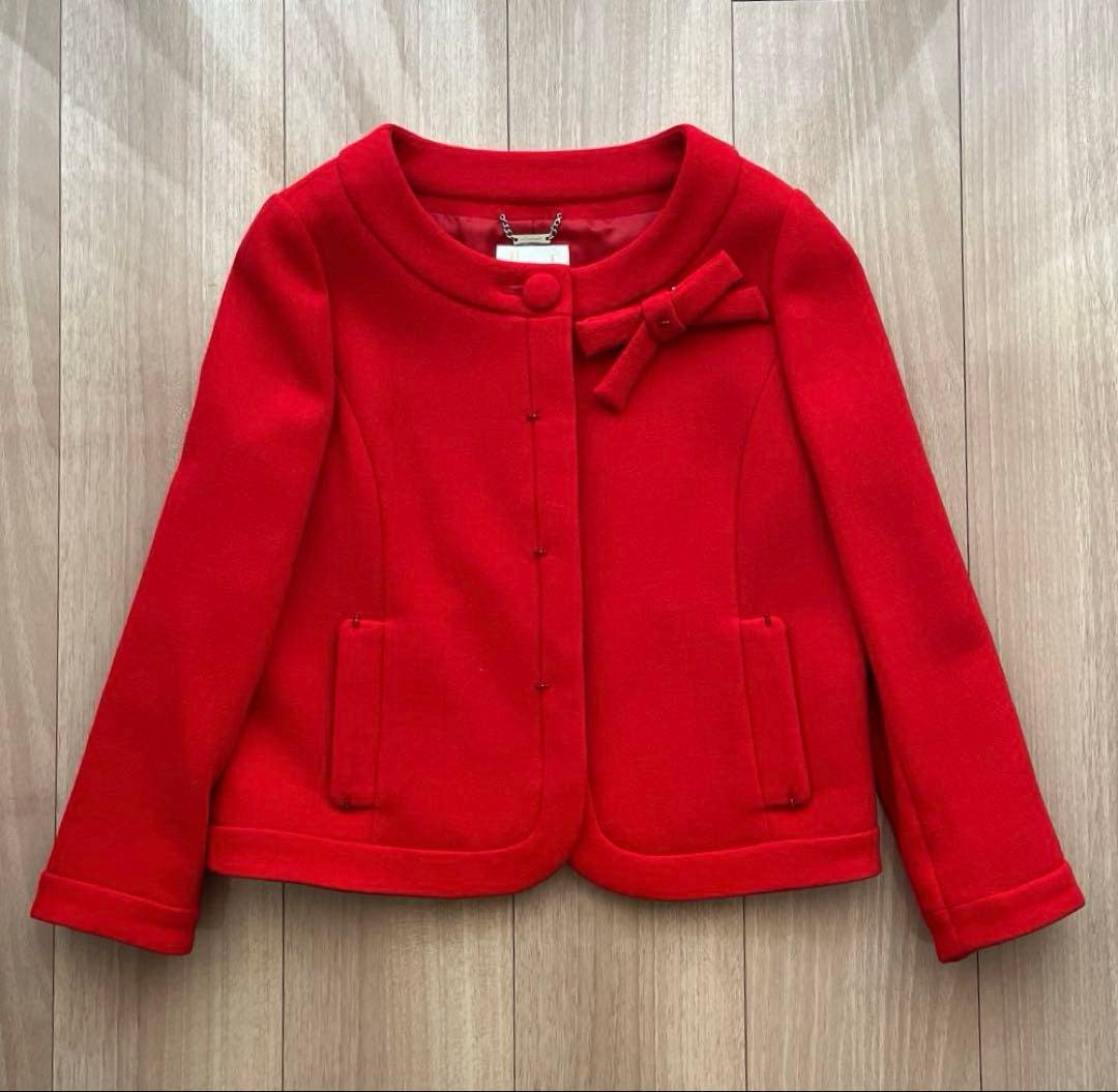 ハロッズ リボンブローチ付き ジャケット