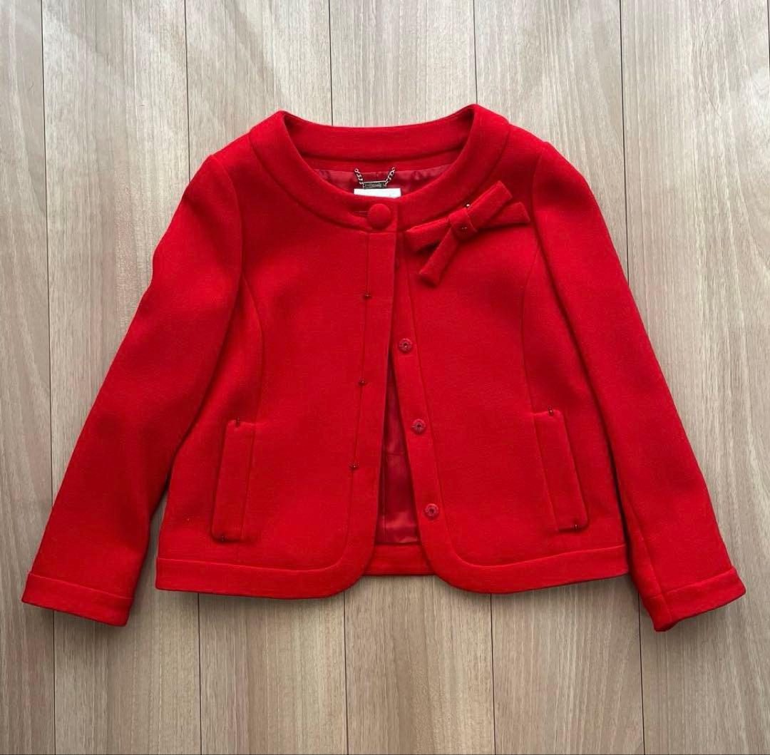 ハロッズ リボンブローチ付き ジャケット