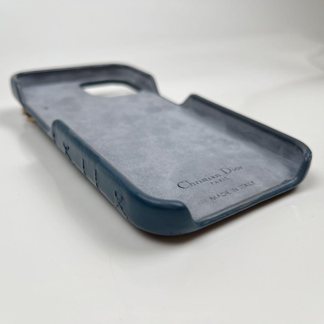 【極美品】LadyDior iPhone15 ケース カナージュ ラムスキン