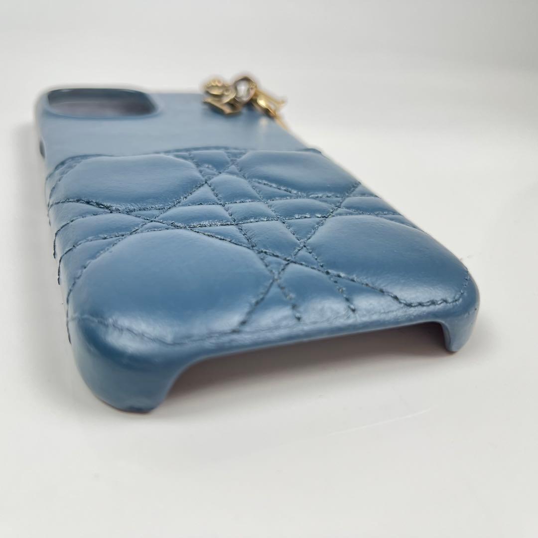 【極美品】LadyDior iPhone15 ケース カナージュ ラムスキン
