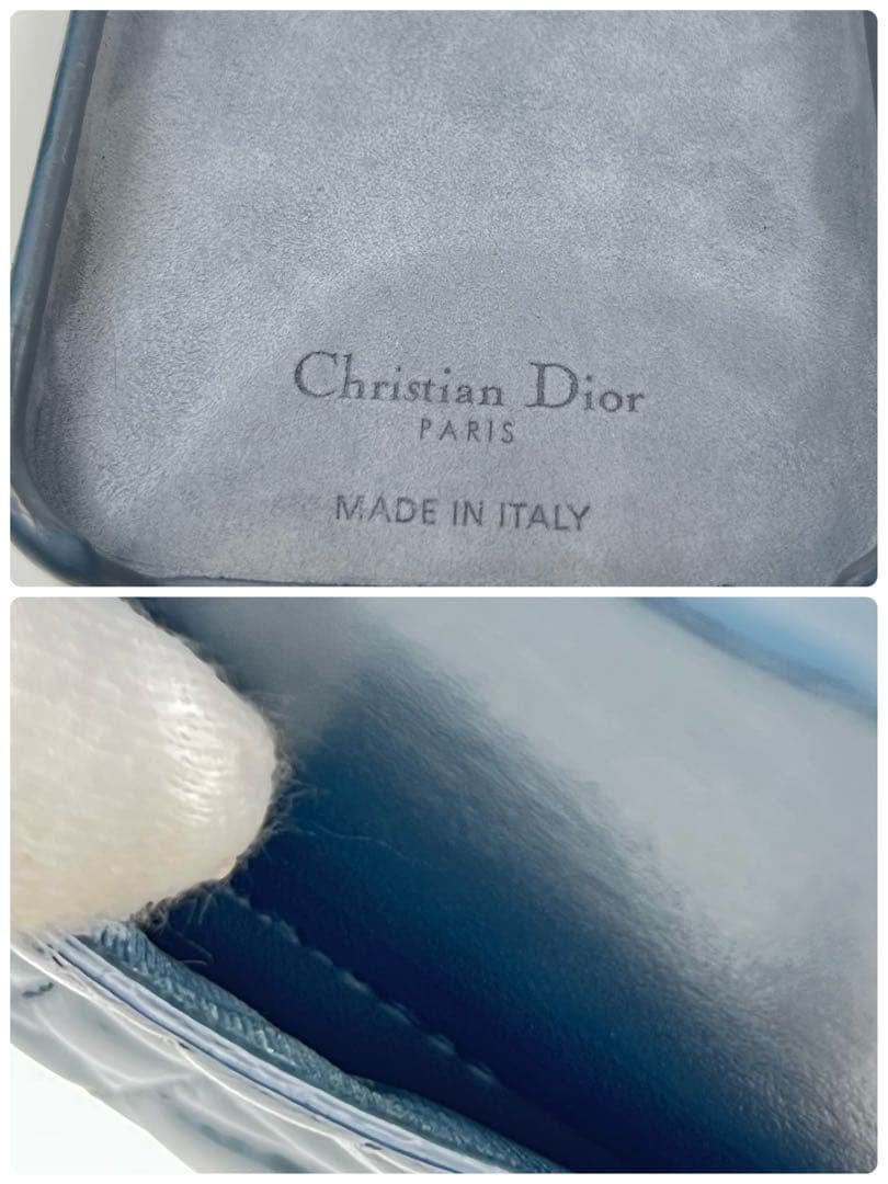 【極美品】LadyDior iPhone15 ケース カナージュ ラムスキン