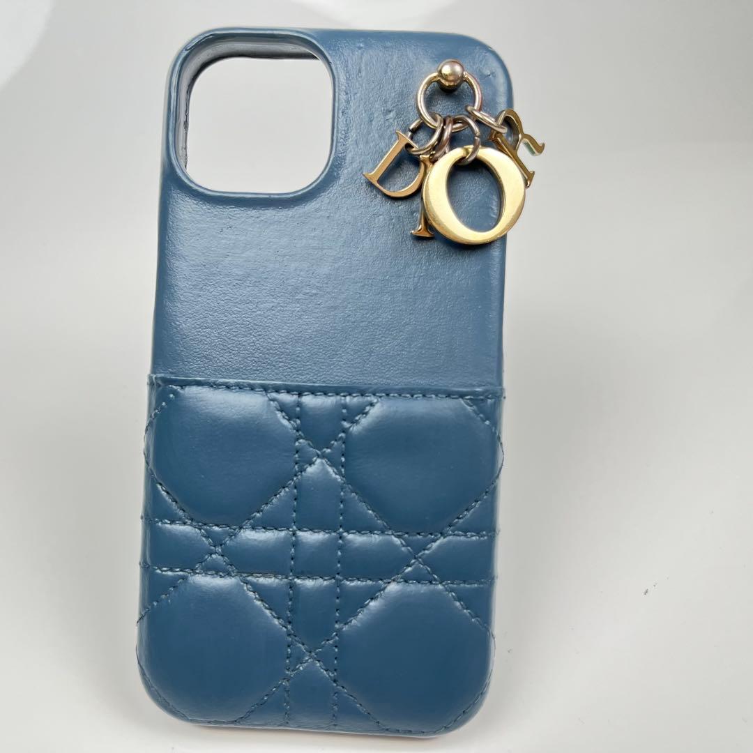 【極美品】LadyDior iPhone15 ケース カナージュ ラムスキン