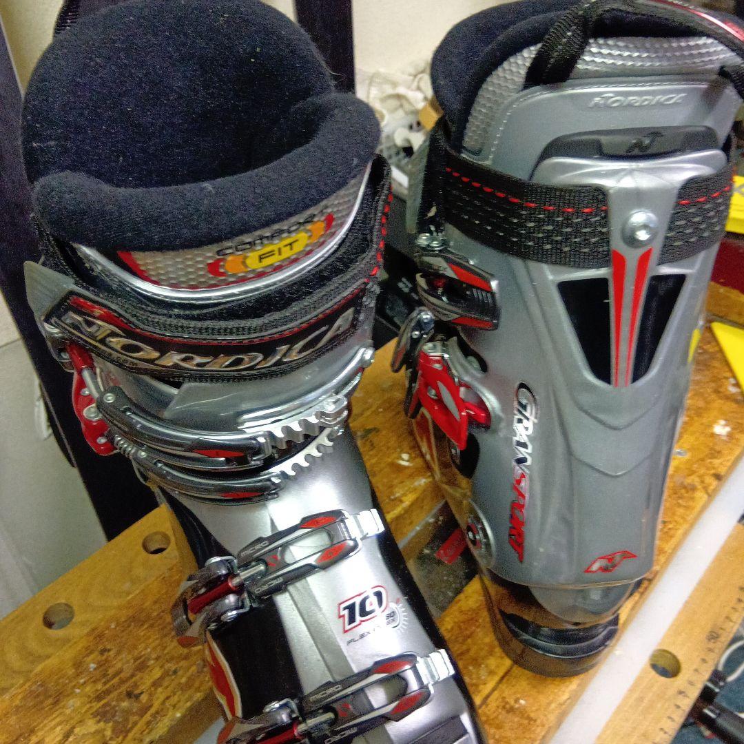 155cmサロモン（メンテナス済） 靴NORDICA27cmストック付