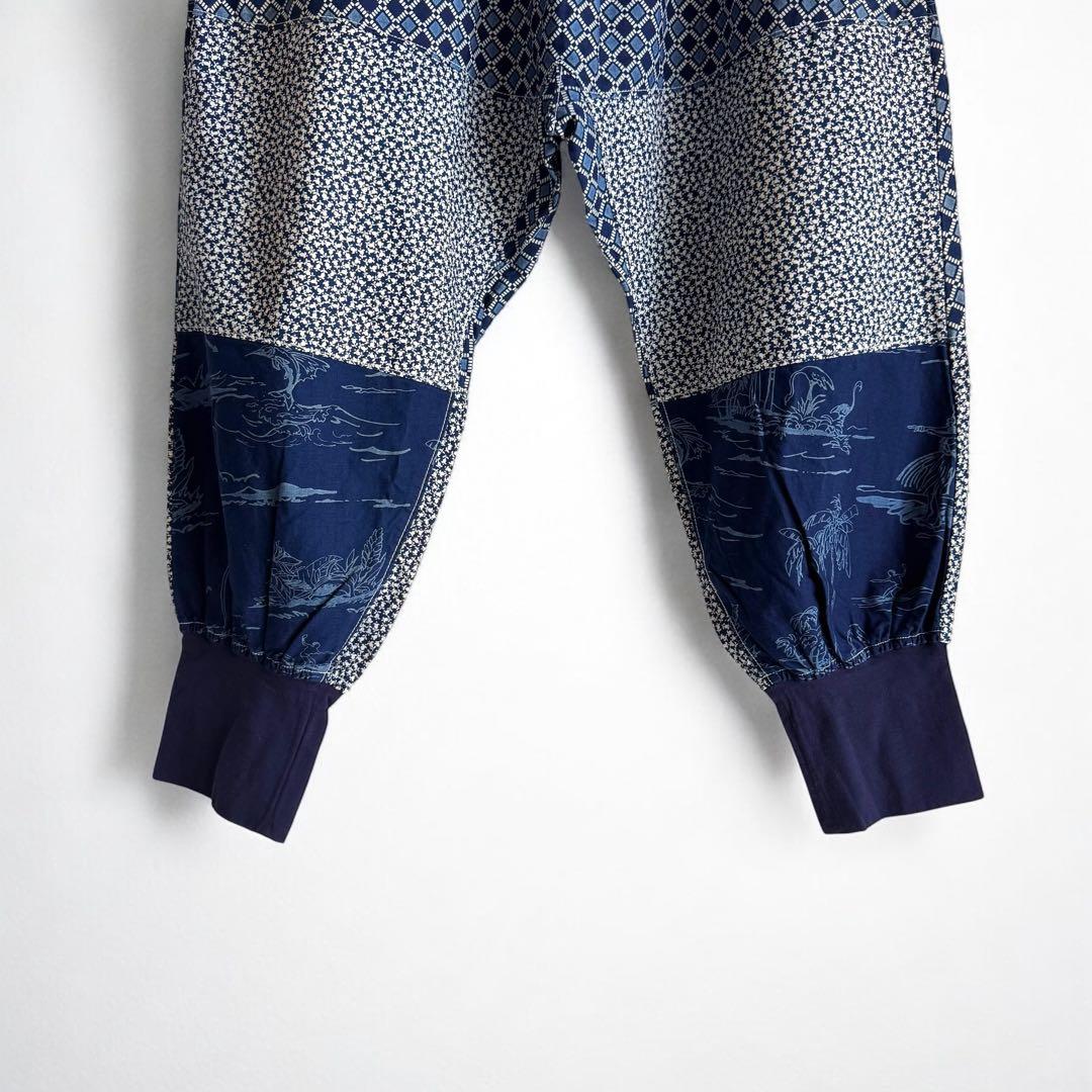 1325◆メルシーボークー マリン サルエルパンツ モロモロインディゴ 3