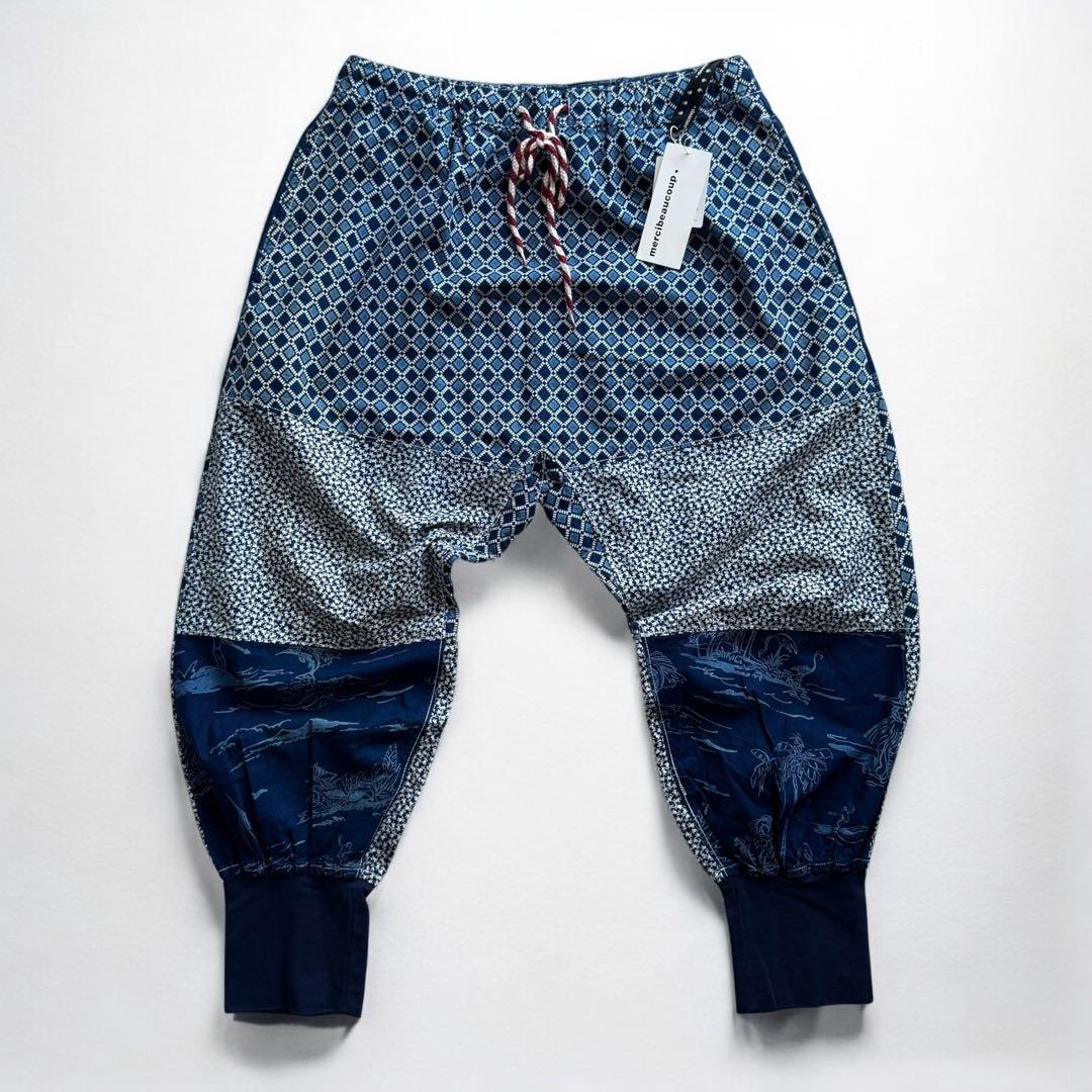 1325◆メルシーボークー マリン サルエルパンツ モロモロインディゴ 3