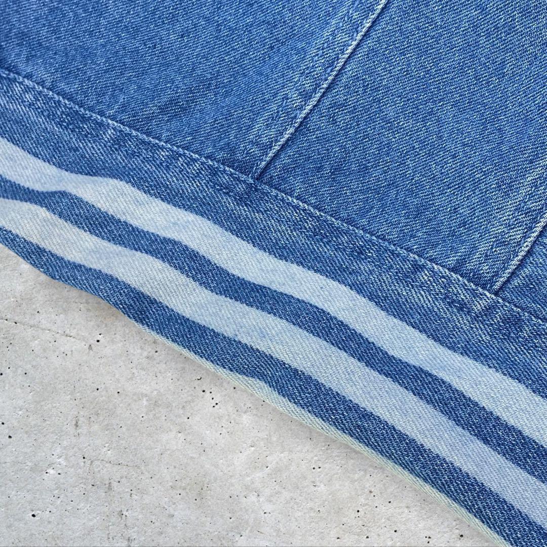 adidas デニムクロップド トラックトップ アディダス デニム Ｓ ブルー