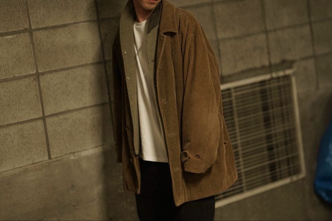 91aw 田中オム 2着セット コムデギャルソンオム コーデュロイ コート