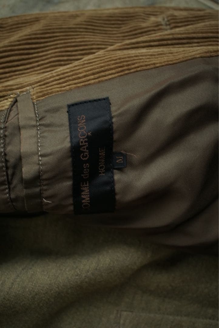 91aw 田中オム 2着セット コムデギャルソンオム コーデュロイ コート