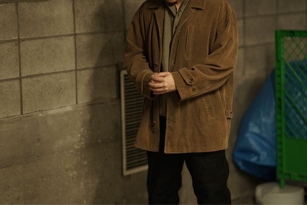 91aw 田中オム 2着セット コムデギャルソンオム コーデュロイ コート