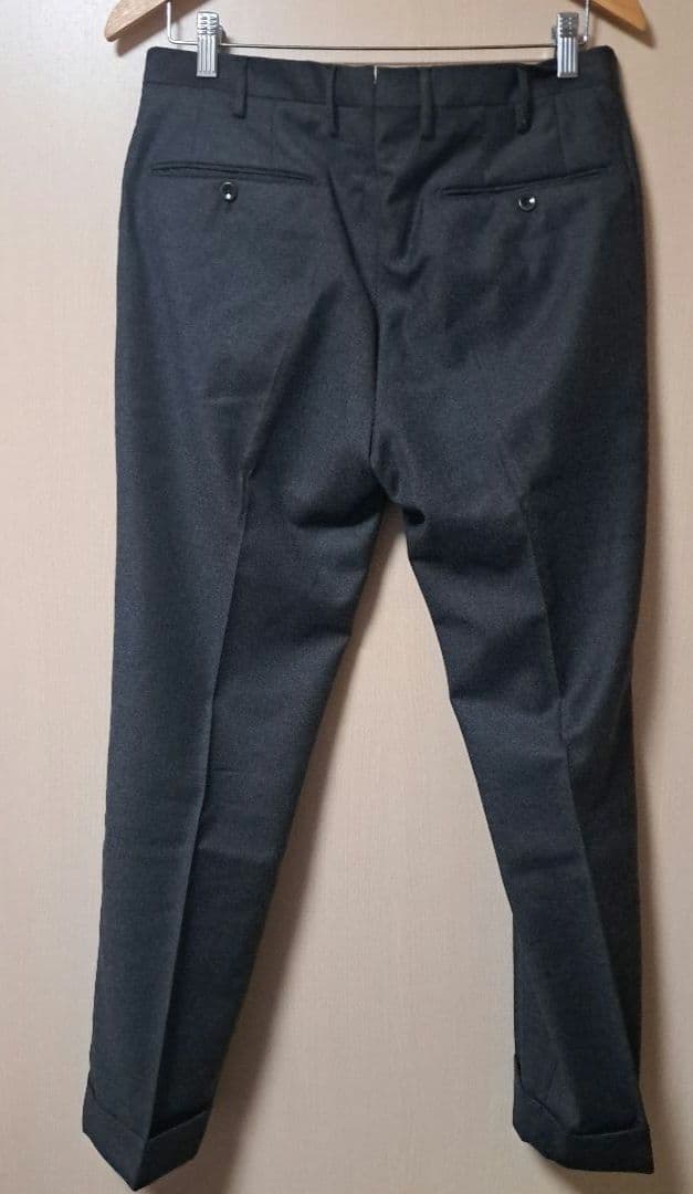 タグ付き美品♪INCOTEX48 フランネル35番ノープリーツ スラックス