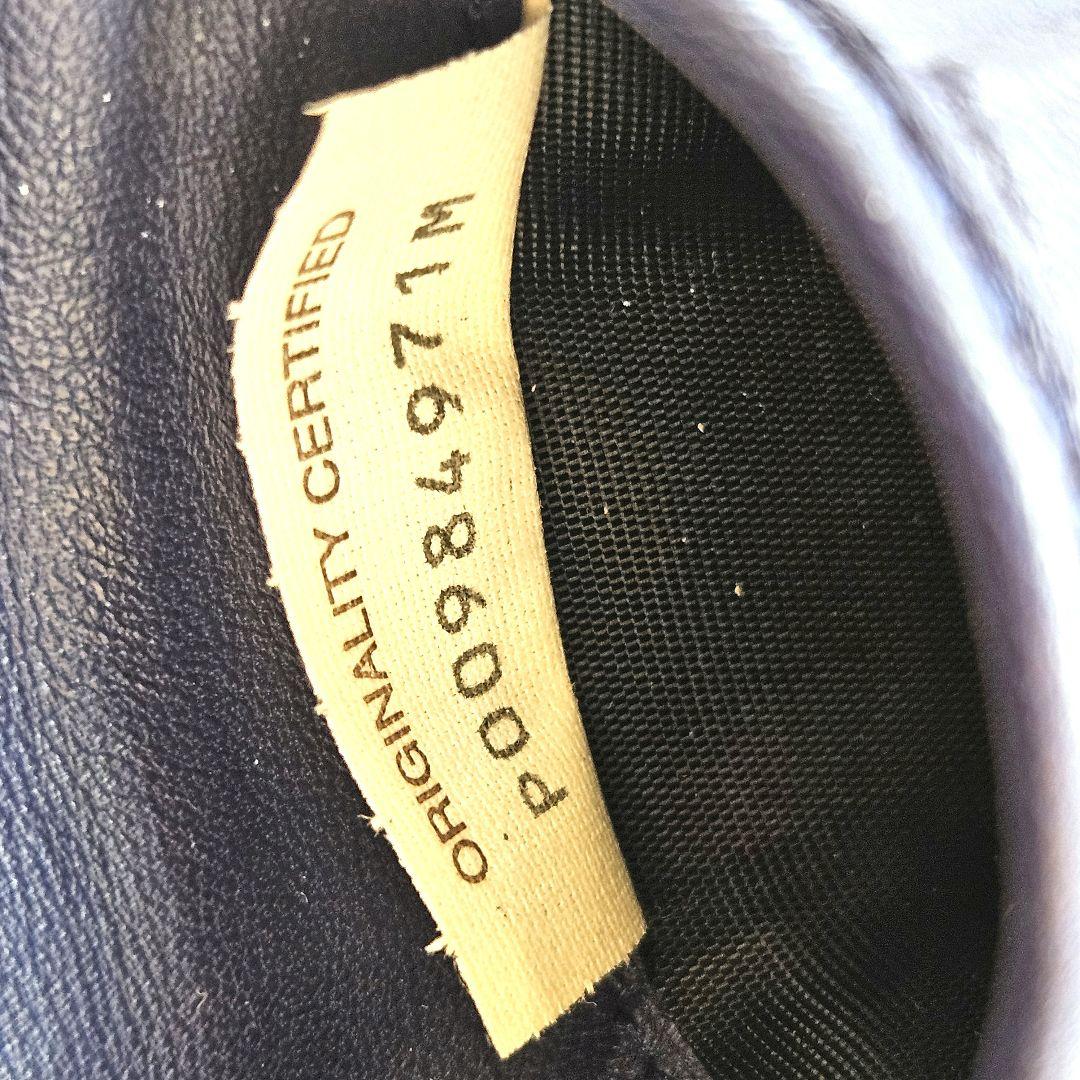 ボッテガヴェネタ 二つ折り 折財布 イントレチャート レザー ネイビー