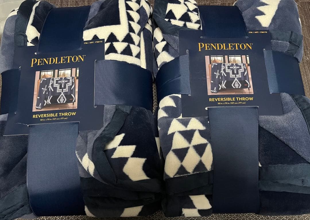 ペンドルトン 大判ひざ掛け リバーシブル 127cm x 177cm