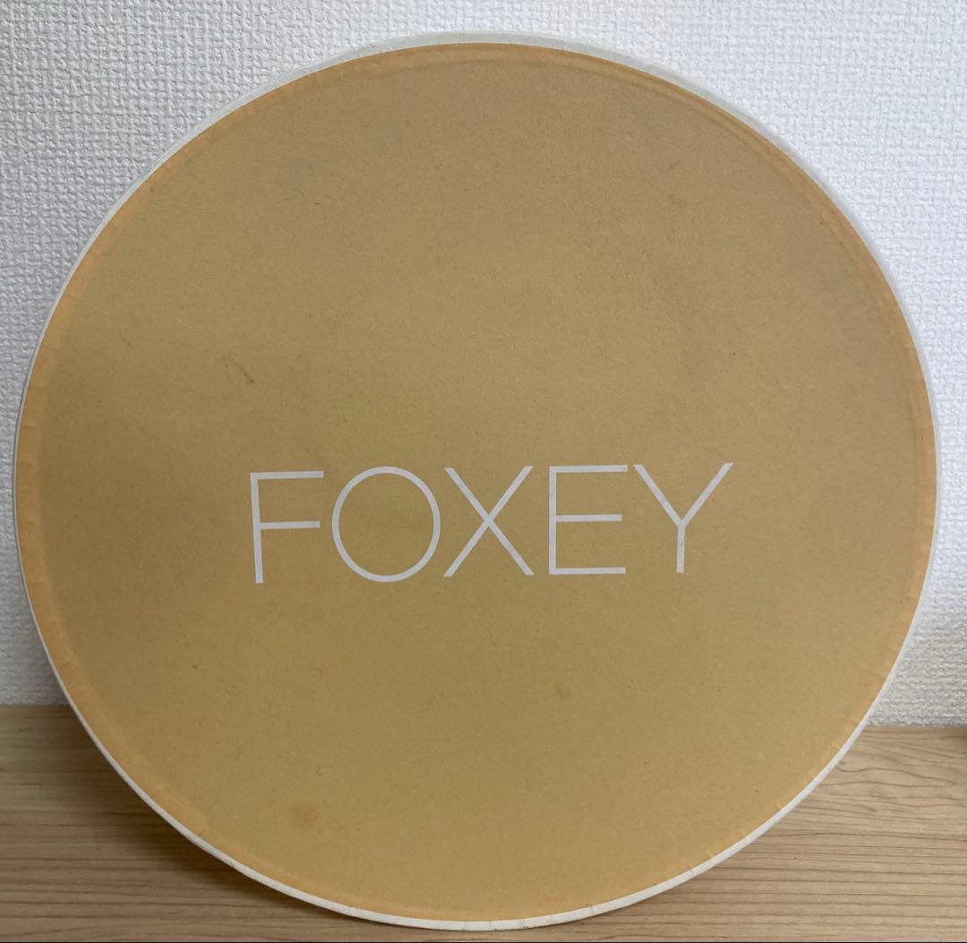 クリスマス値下げ♪FOXEY ブラックリボンハットラビットファー100%