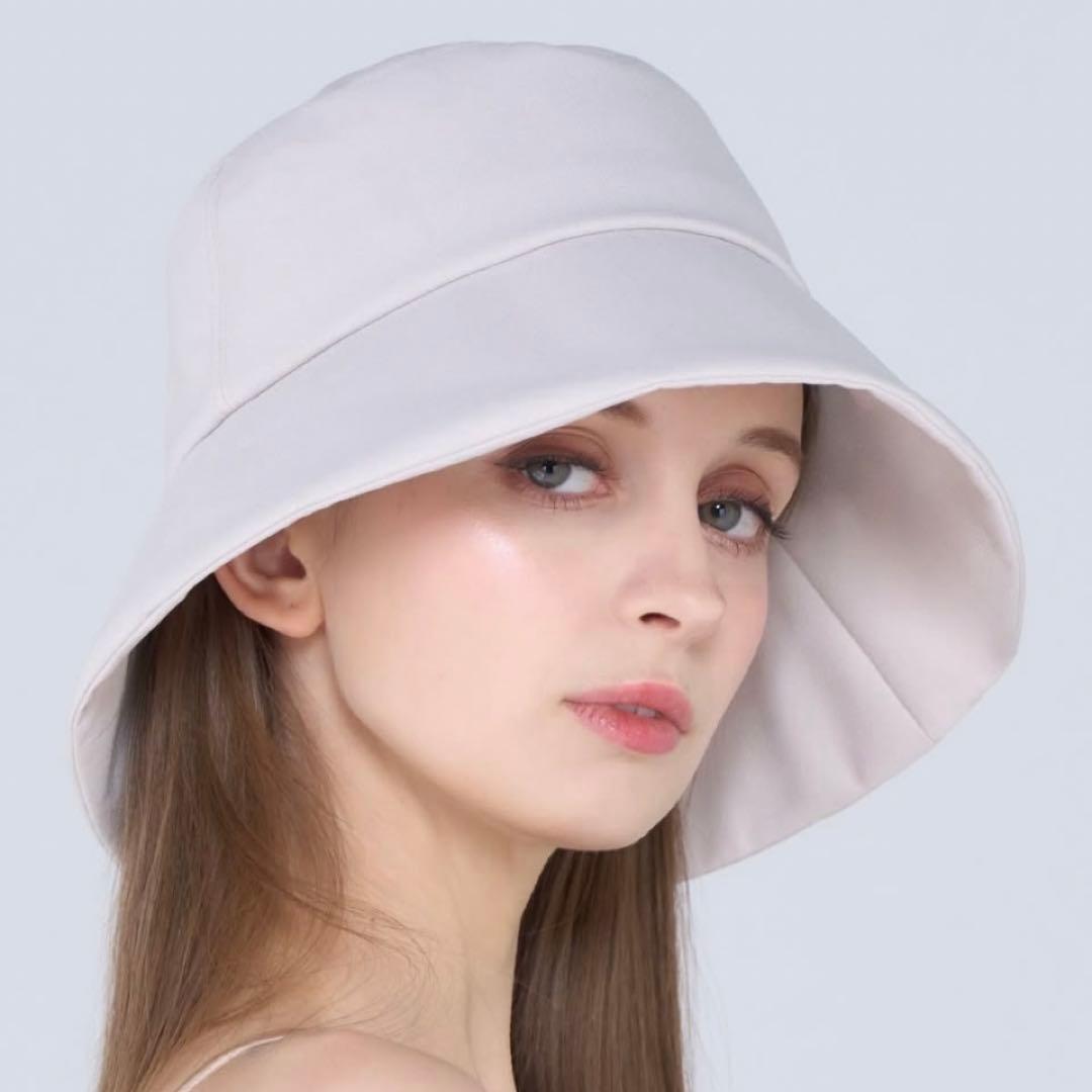 【新品即日発送】エミリアウィズ オフホワイト UVカット バケットハット