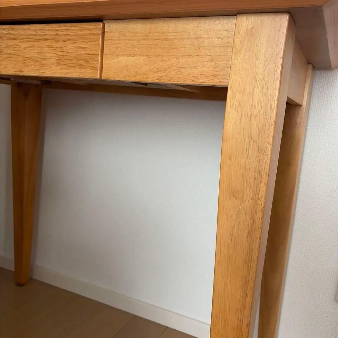 【薬剤師 よしこ出品】ニトリ / 天然木スリムデスク(幅90cm)