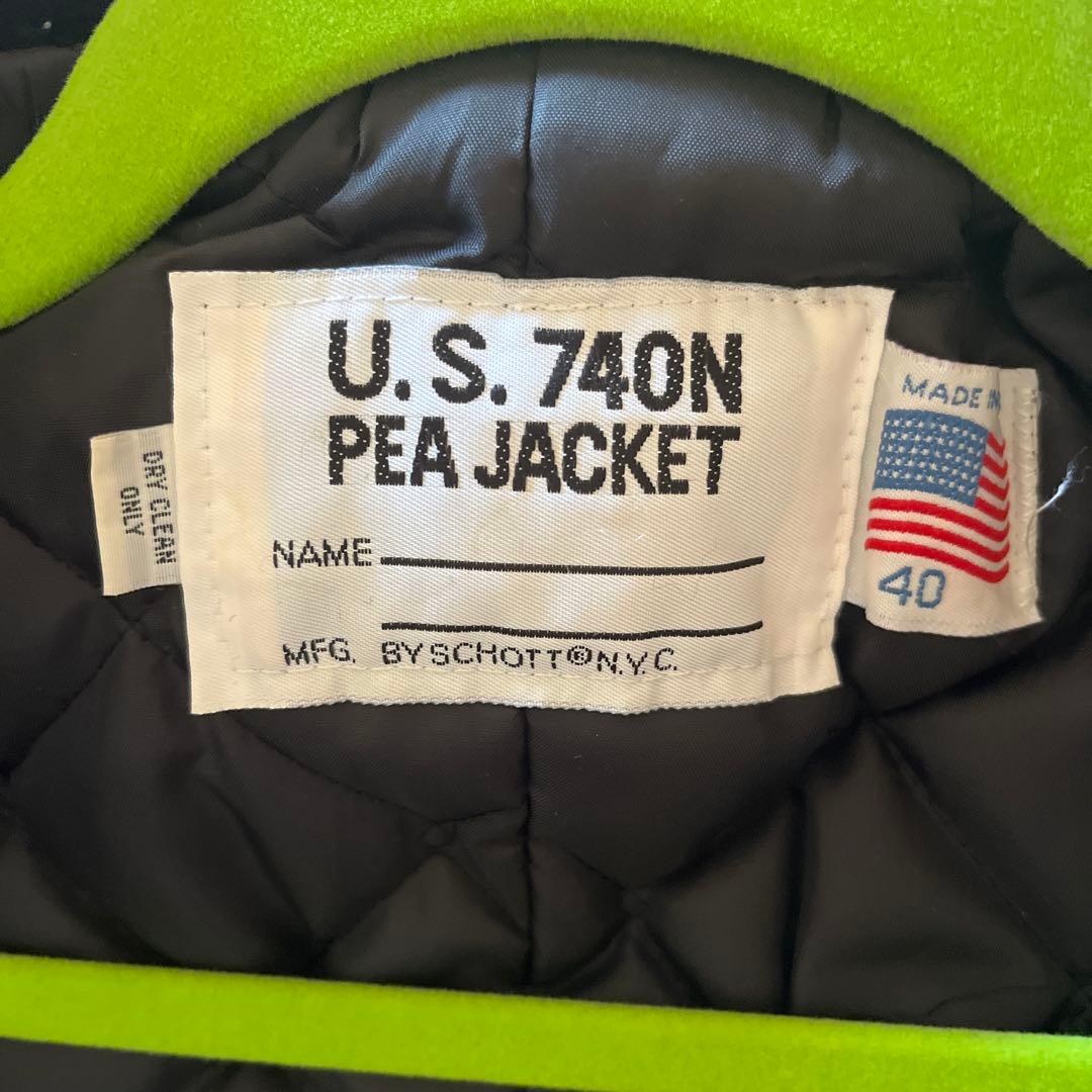 Schott NYC U.S. 740N Pea Jacket サイズ40