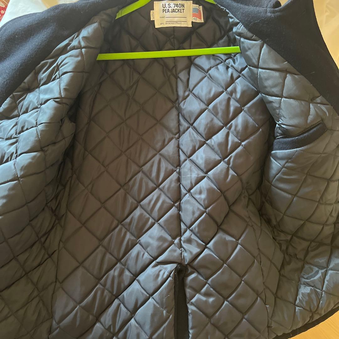 Schott NYC U.S. 740N Pea Jacket サイズ40
