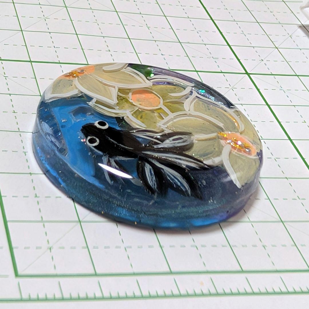 ひまうい様　8.19 金魚　レジンヘアゴム　影　黒い奴　和柄アロハ