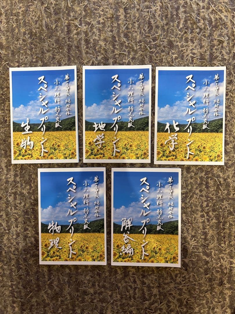 【非売品・極美品】 希学園 小6理科 スペシャルプリント フルセット