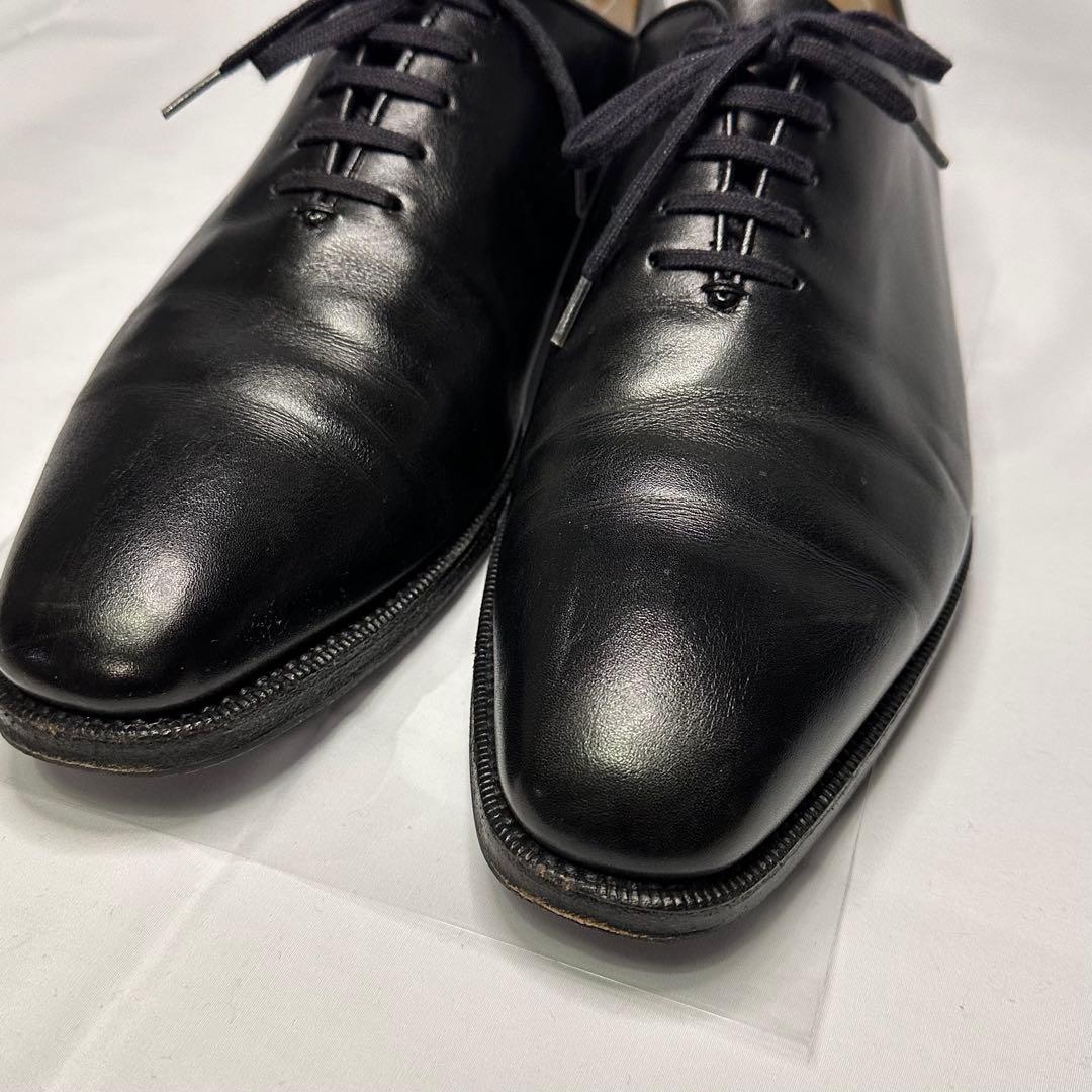 ヤンコ☆革靴☆ブラック☆ホールカット☆本革☆7.5☆スペイン製☆206