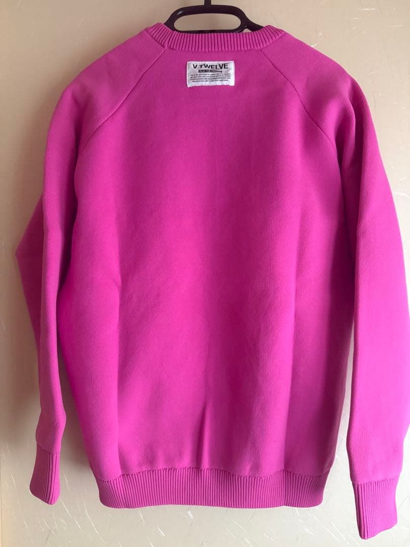 【kinako】 防風V12 TYPO KNIT ストレッチピンク セータ