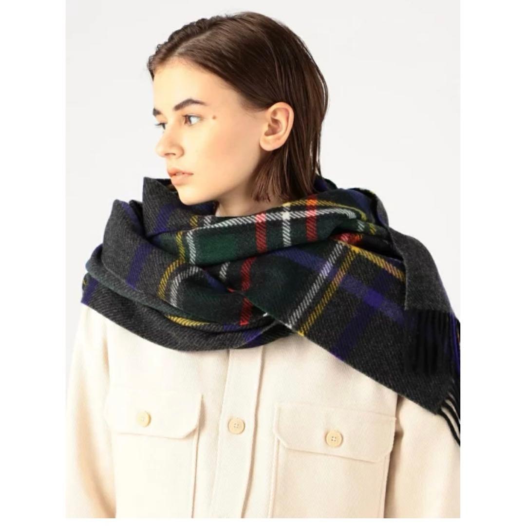 【国内正規品】ジョシュアエリス　ユナイテッドアローズ　カシミア　中大判ストール