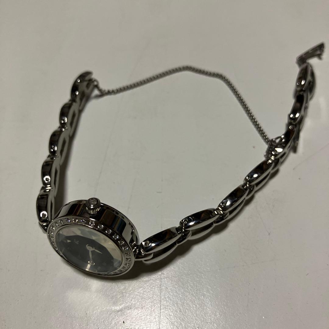 稼動品 4℃ ストーン付 ソーラー式腕時計