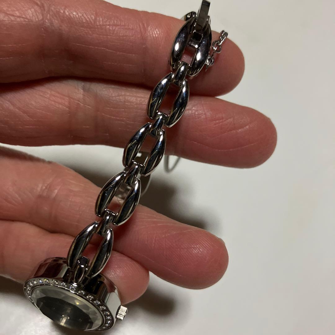 稼動品 4℃ ストーン付 ソーラー式腕時計