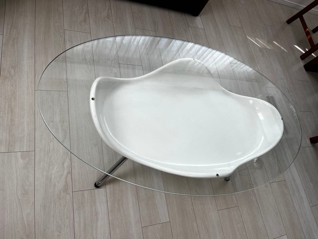 モダンオーバルセンターテーブル【郵送方法更新して値下げしました！】