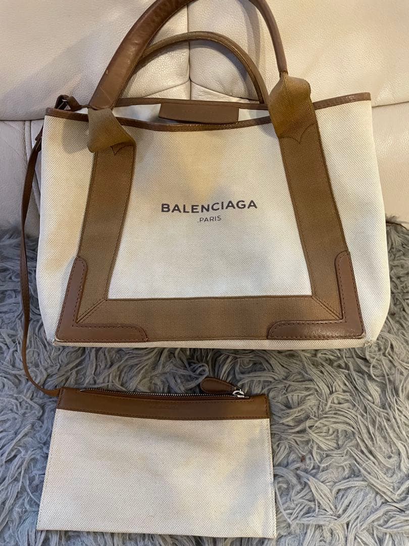 BALENCIAGA トートバッグ ベージュ/ブラウン