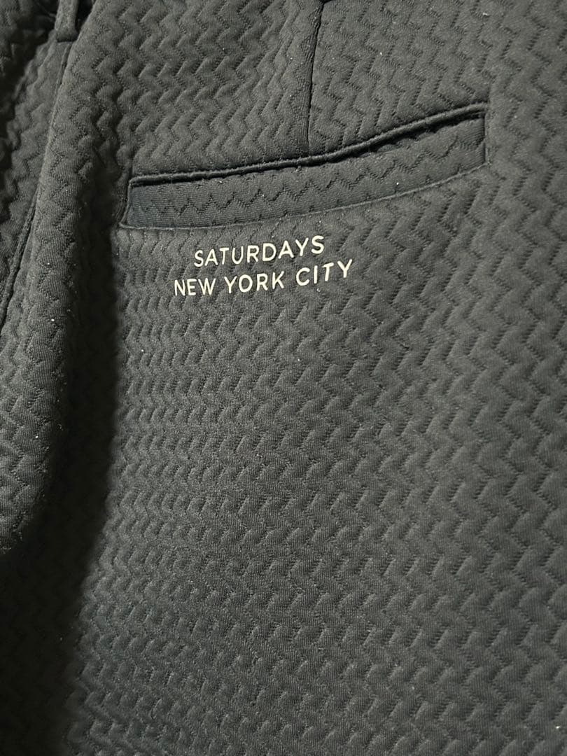 【極美品】サタデーズ ニューヨーク キルト ジョガーパンツ ゴルフ ブラック L