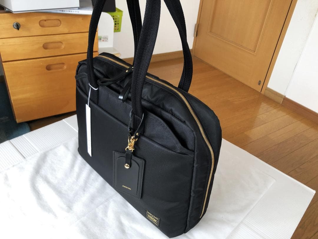 ポーター ガール シア トート バッグ ハンド　ブリーフ L タンカー　タンカー