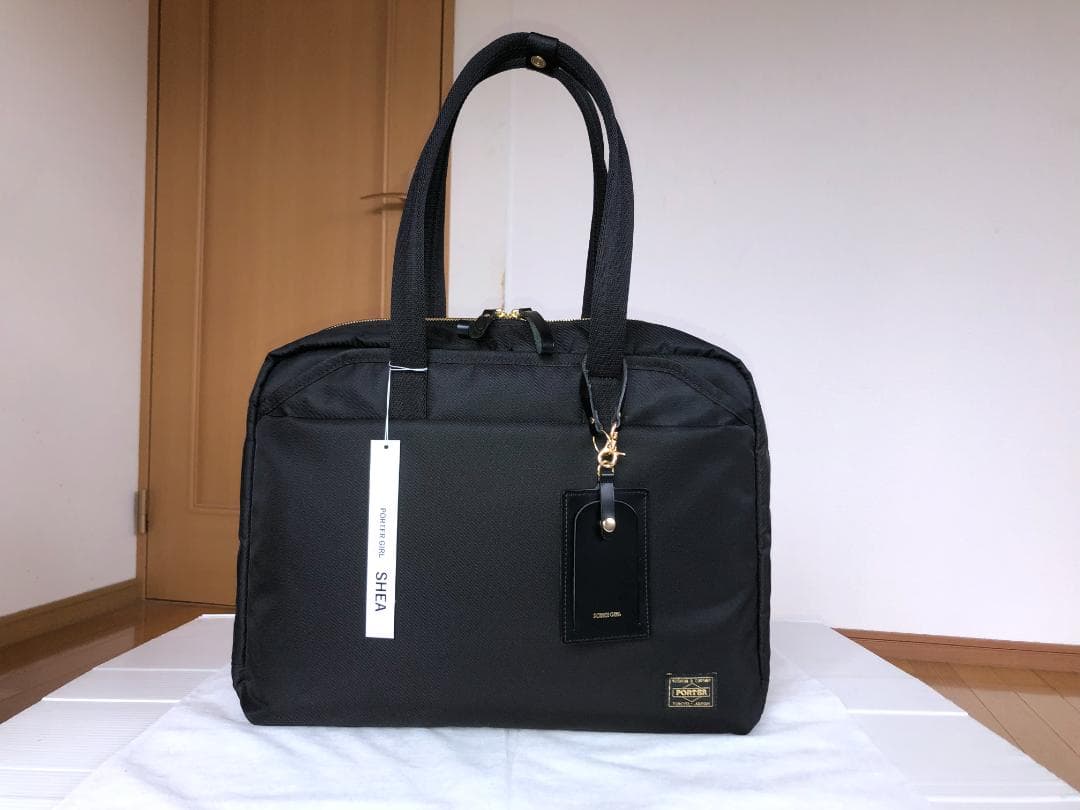 ポーター ガール シア トート バッグ ハンド　ブリーフ L タンカー　タンカー