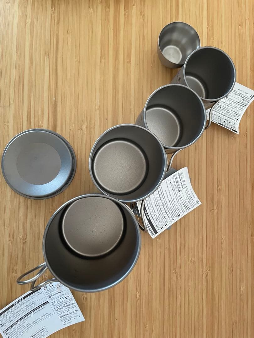バーベキュー・調理用品 peak Titan Stacking Mugs <Full set>