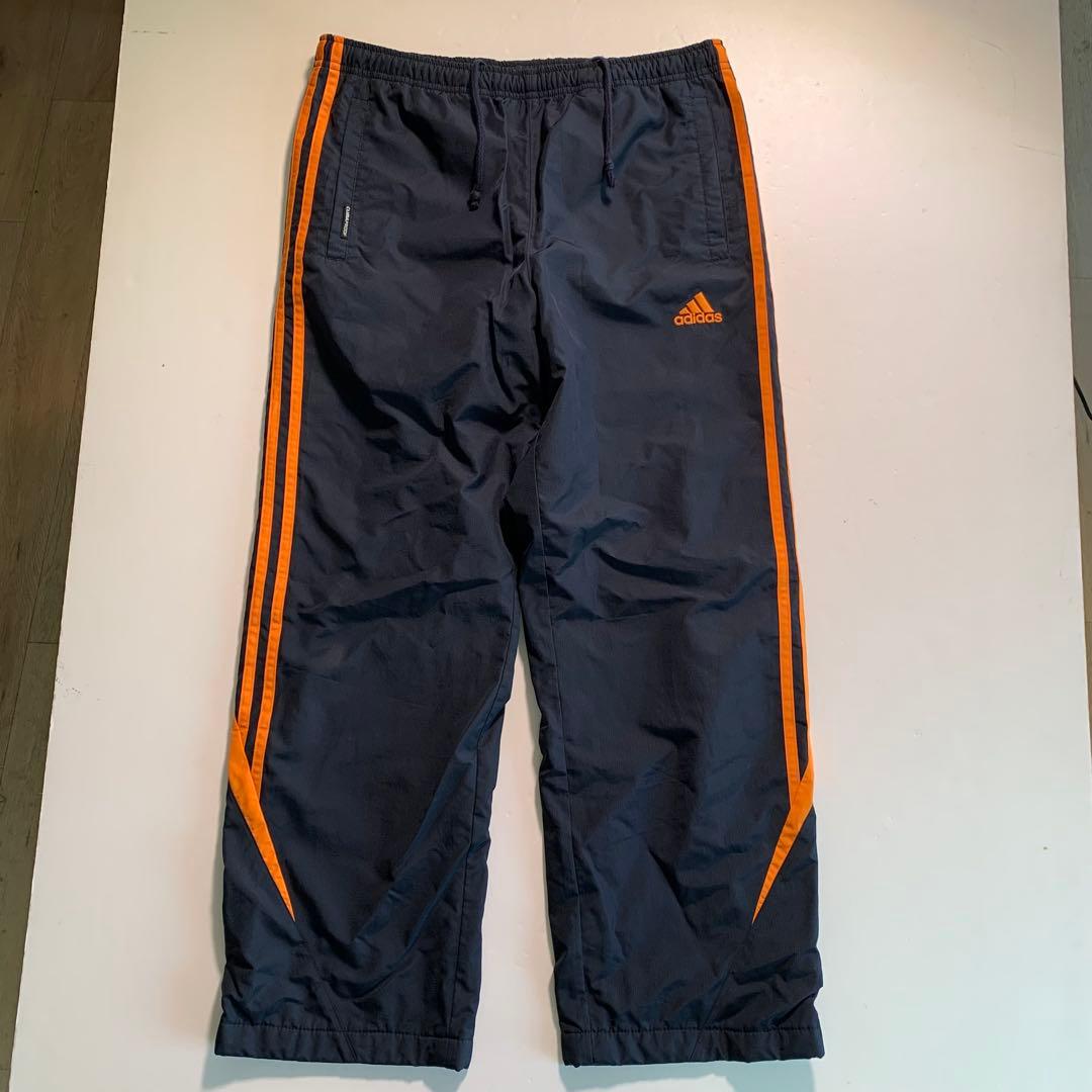 90's adidas ナイロンジャケット セットアップ S〜M ネイビー