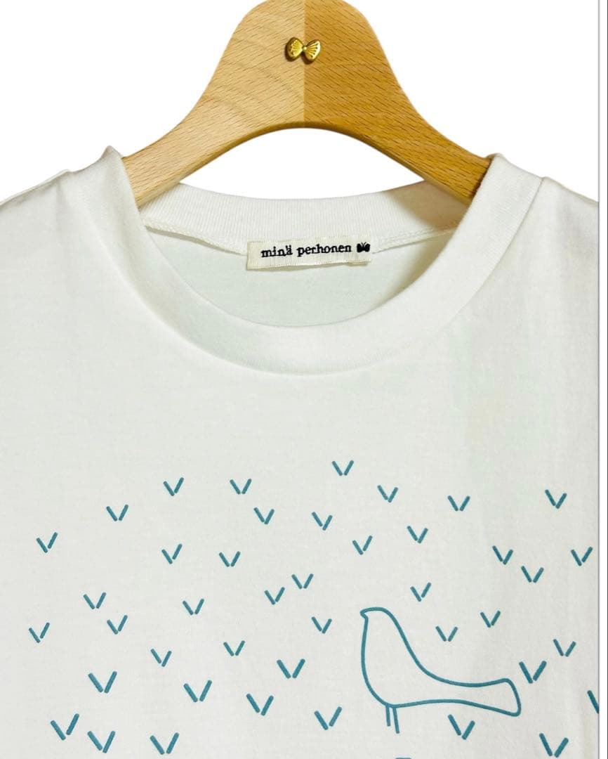 【新品未使用】ミナペルホネン　Tシャツ　ウミトタ