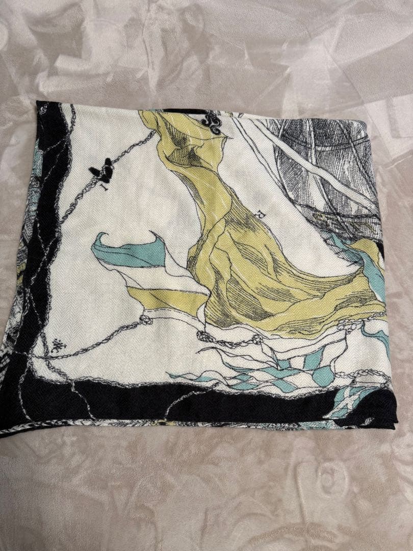 H*o様 完売品！マニプリウールシルクストールヘリンボーン織120 モンゴルフィ