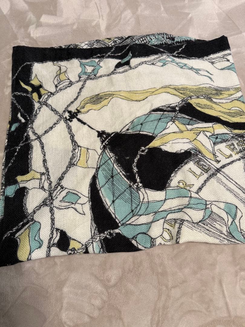 H*o様 完売品！マニプリウールシルクストールヘリンボーン織120 モンゴルフィ