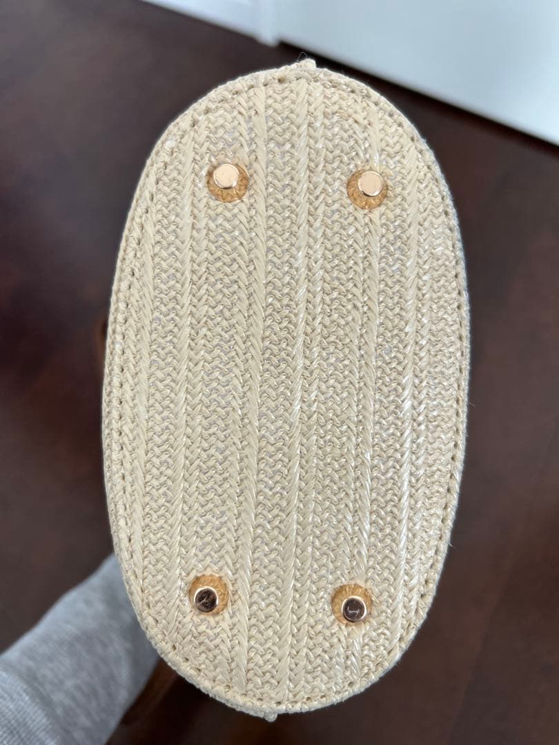 herlipto Palma Tote Bag　mini 　ブラウン　かごバッグ