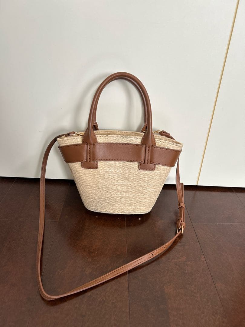 herlipto Palma Tote Bag　mini 　ブラウン　かごバッグ