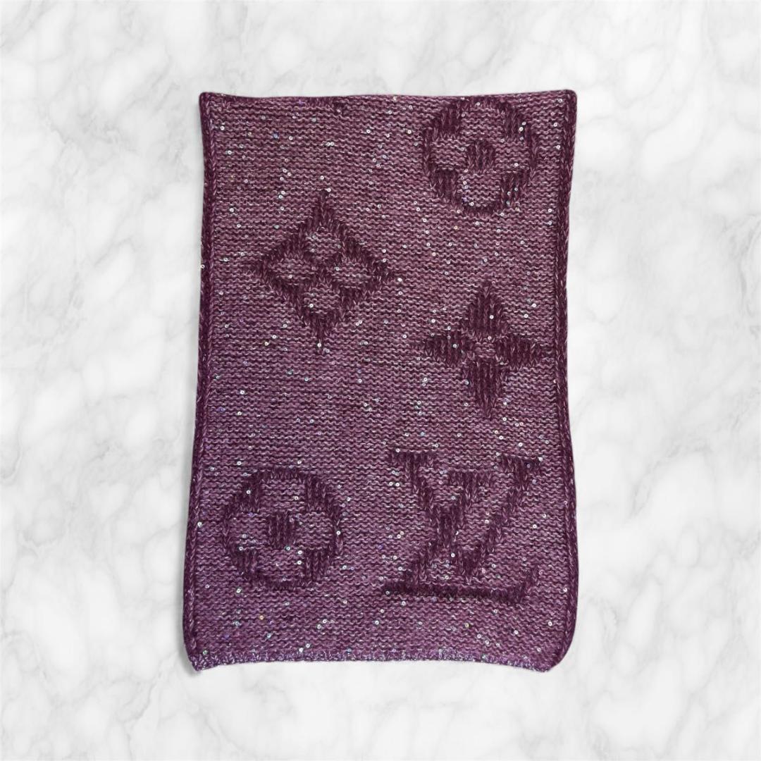 ルイヴィトン エシャルプ モノグラム グリッター スパンコール マフラー