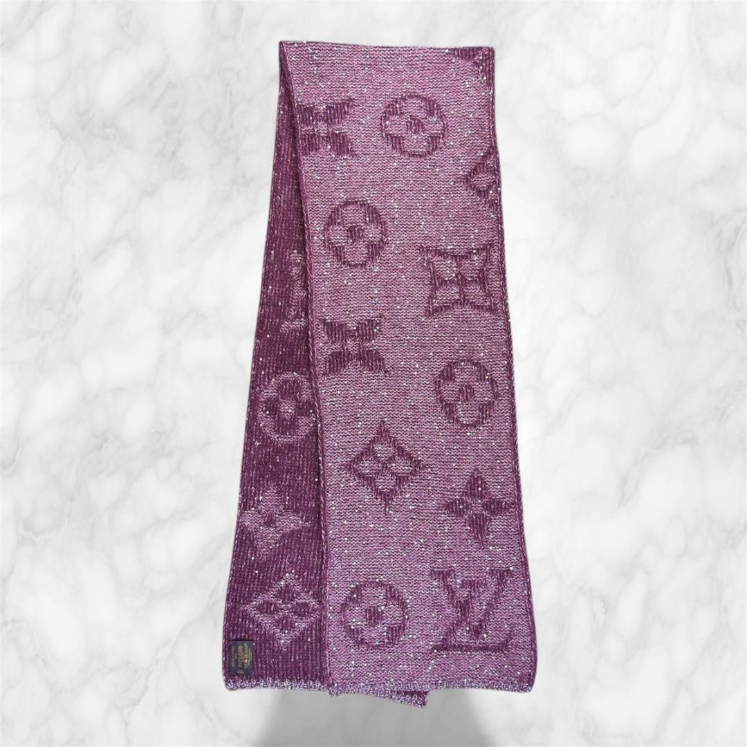 ルイヴィトン エシャルプ モノグラム グリッター スパンコール マフラー