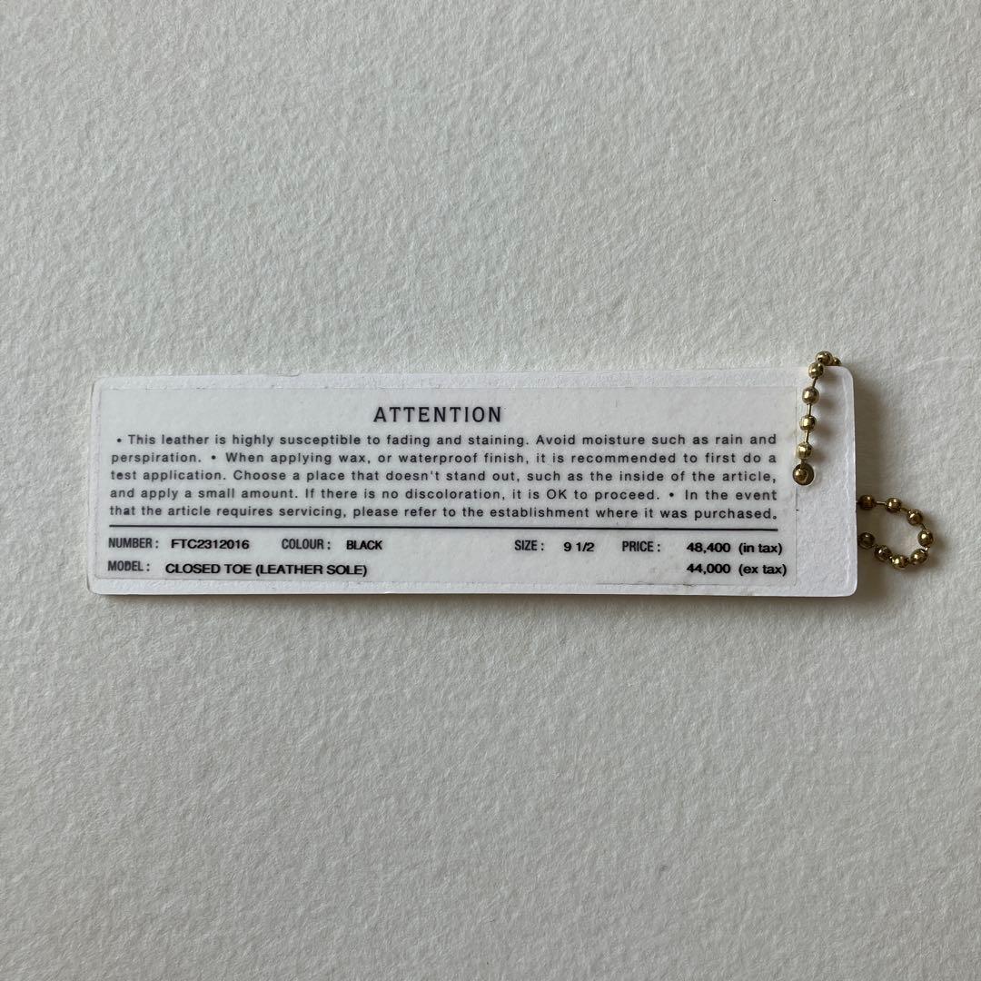 新品　foot the coacher CLOSED TOE サンダル