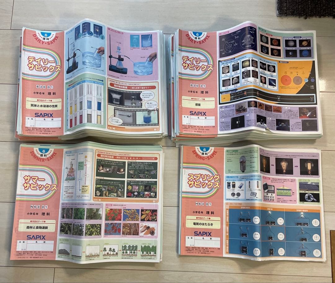 サピックス　SAPIX　6年　理科　テキスト1年分　2024年度版