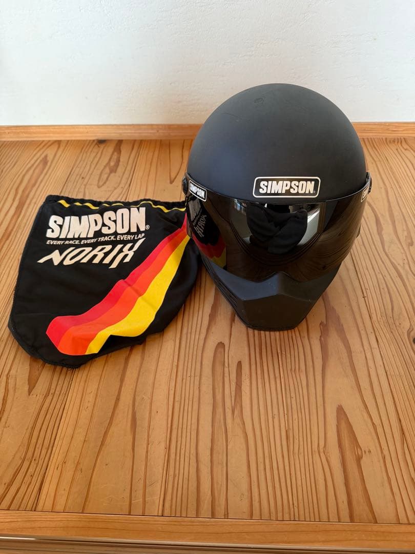 ＊説明文よく読んでさい　シンプソン　M10 サイズXXL つや消しブラック